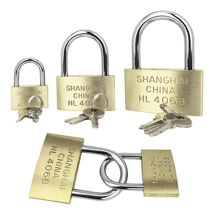 Cadenas en cuivre petites serrures pour casier à bagages matériel d'amélioration de l'habitat 20mm 25mm 30mm 40mm 50mm comprend 3 clés