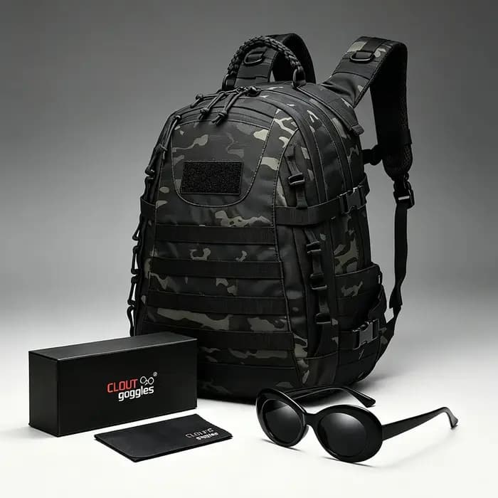 Sac à dos tactique rouge pour camping et randonnée en plein air