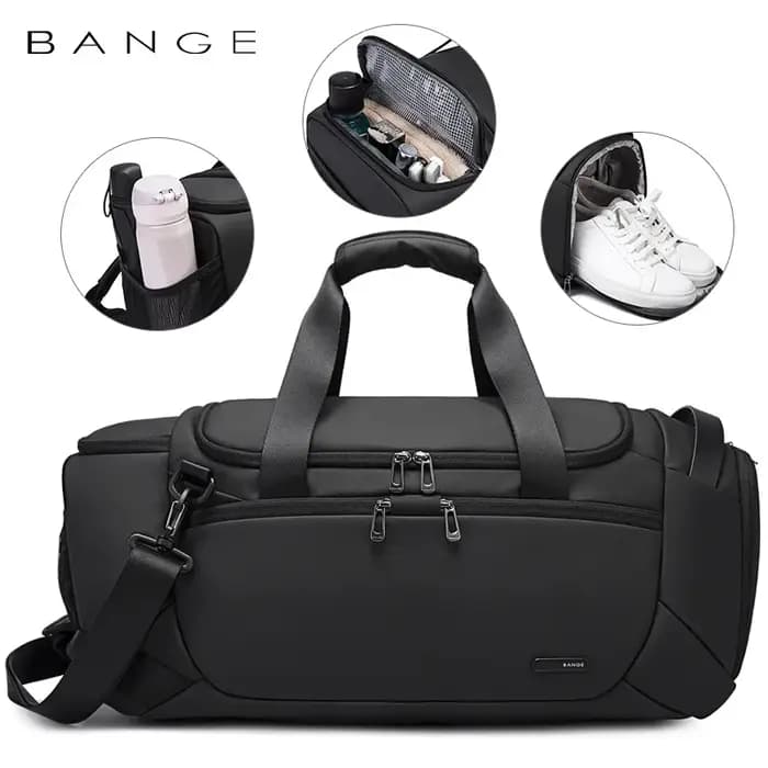 BANGE-Sacs de voyage étanches multifonctions unisexes, bagages de sport personnalisés, valises de sp