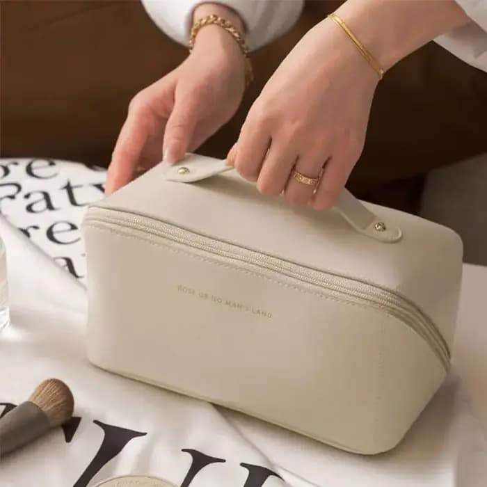 【Ventes chaudes】 sac de maquillage Portable grande capacité sac de rangement de beauté et de soins de la peau sac d'embrayage étanche de haut niveau d'apparence