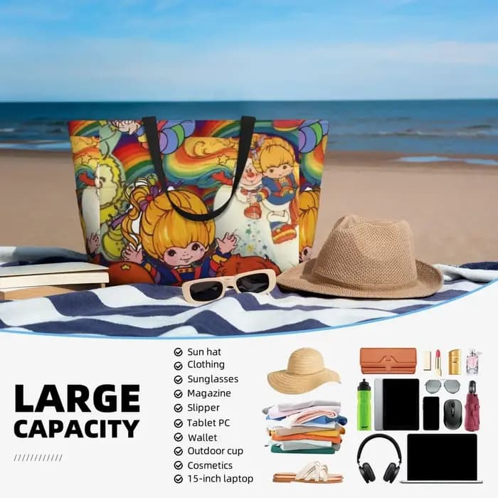 Rainbows Brite – sac fourre-tout de plage