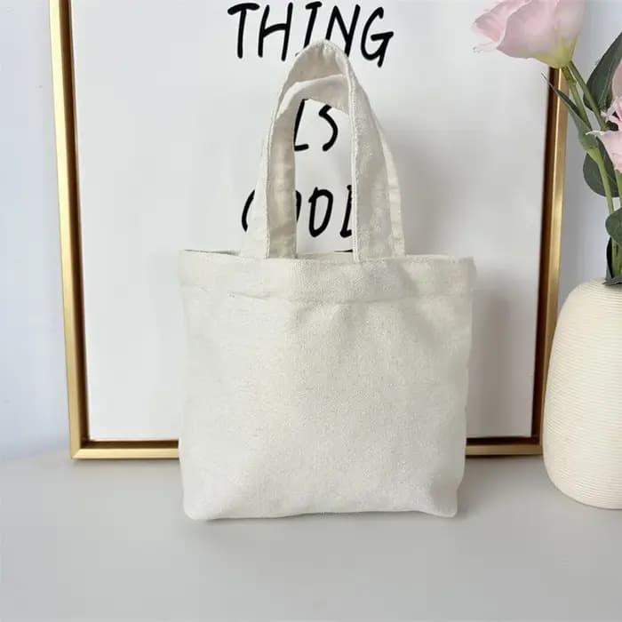 Sac cadeau, petit sac fourre-tout de couleur unie