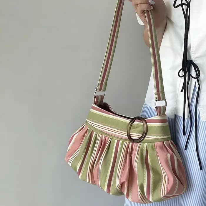 Sac fourre-tout à pois pour femme