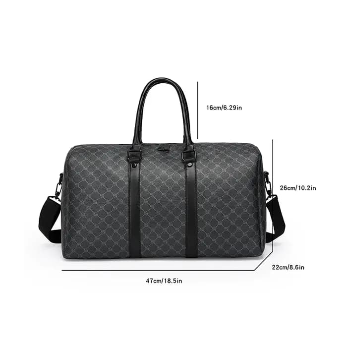 Sac de voyage noir pour hommes