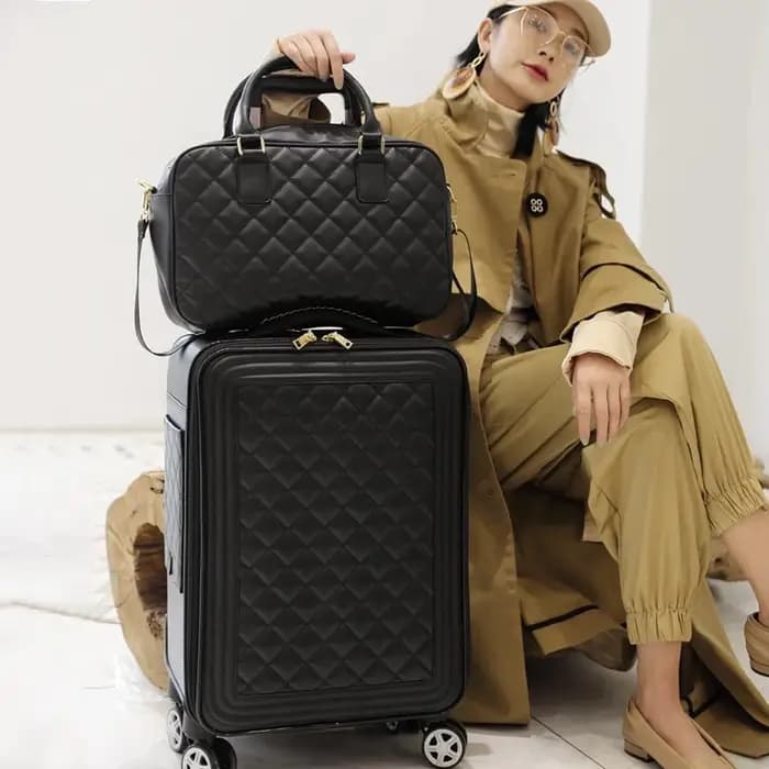 Valise de mode 24 pouces bagages ensemble d'embarquement boîte boîtier de chariot roue universelle bagages femme 20 pouces version coréenne pour les femmes