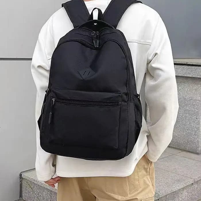 Nouveau sac à dos noir à la mode sac d'école décontracté pour les déplacements quotidiens voyages en plein air cadeaux de Festival