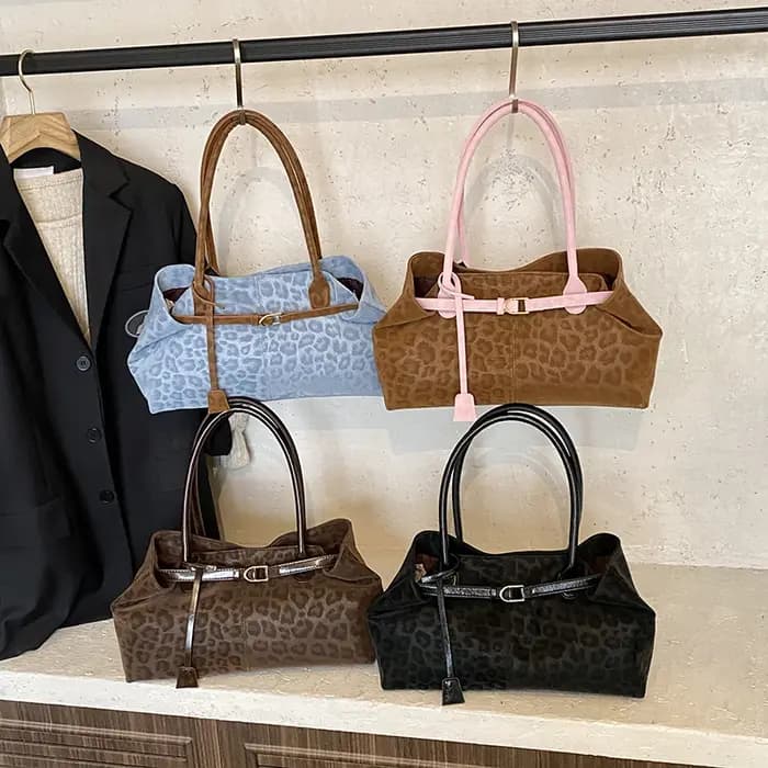 LEFTSIDE – sacs à bandoulière léopard en cuir PU pour femmes