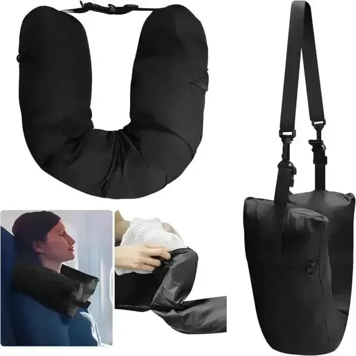 Taie d'oreiller de voyage rechargeable