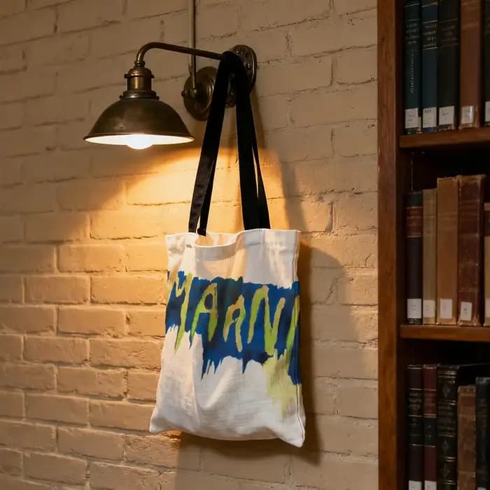 Sacs de rangement de la marque M-MARNI, sac à main décontracté imprimé, sac à dos réutilisable et te