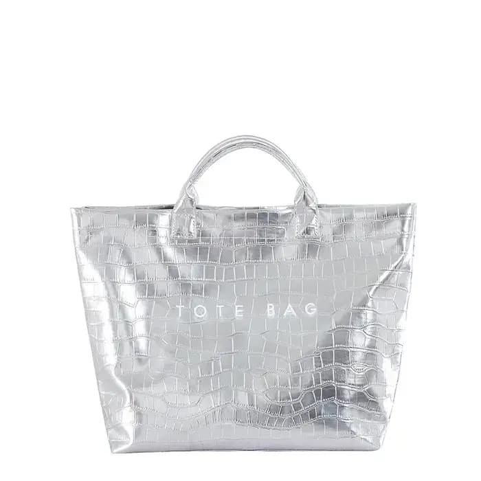 Sac fourre-tout Texture Crocodile, sac à main Hobo de luxe en papier Kraft PVC de grande capacité, s