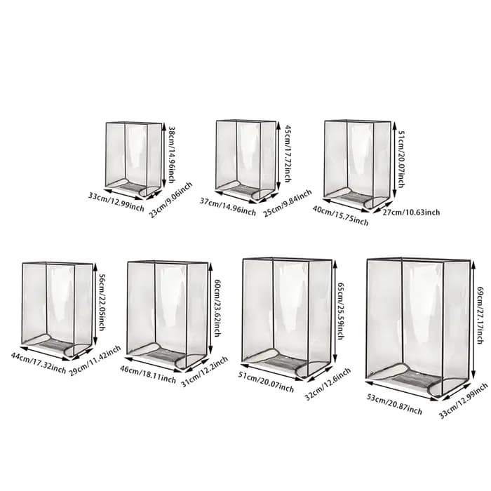 Protecteur de couverture de valise en PVC de 18 à 30 pouces