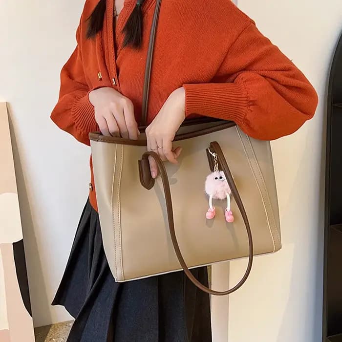 Sac fourre-tout à bandoulière grande capacité tendance pour femme