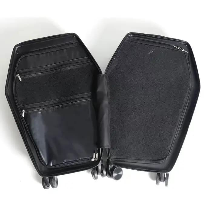 NOUVELLE Valise Rigide à Motif Croix Gothique 3D en Relief