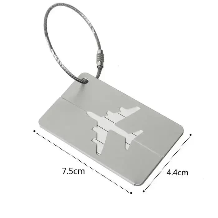 Étiquettes de bagage de voyage en métal de mode étiquettes de nom de bagage porte-étiquette d'adresse de valise étiquette de bagage en alliage d'aluminium accessoires de voyage