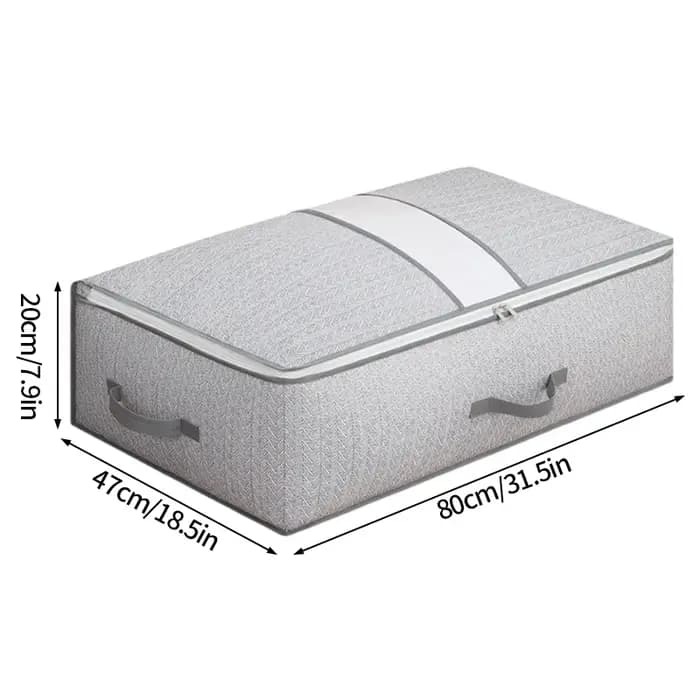 Sac de rangement de vêtements pliable courtepointes visuels organiser des cas avec poignée couverture d’oreiller