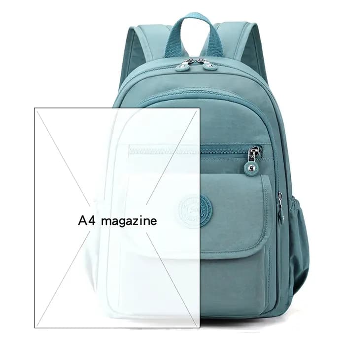Sac à dos de voyage noir élégant léger et de grande capacité pour femme avec bretelles réglables