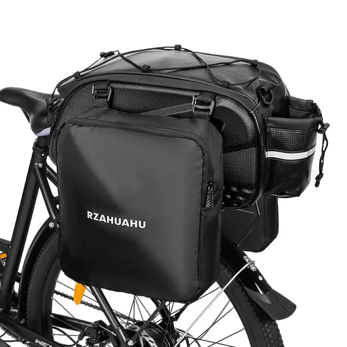 Sac de siège arrière de vélo étanche avec 2 sacs latéraux
