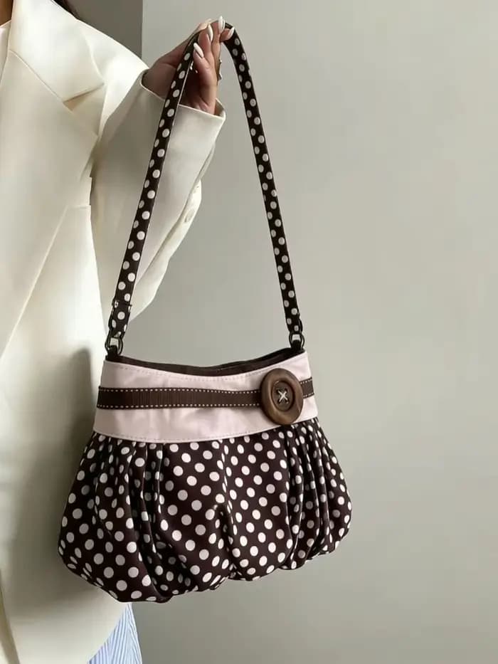 Sacs messagers tendance pour femmes 2026 Nouvelle collection Sac à main vintage à pois