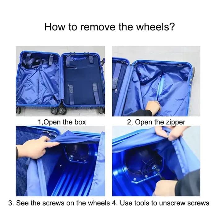 Roue de remplacement résistante à l'usure pour valise trolley Delsey 3840