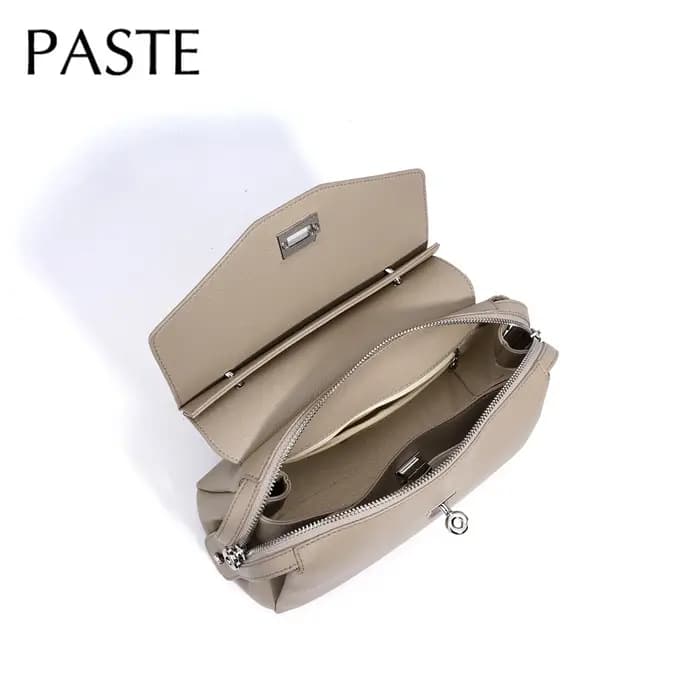 Classique affaires déplacements couverture fourre-tout en cuir de vache véritable femmes sac à bandoulière noir de haute qualité femme pratique sac à main
