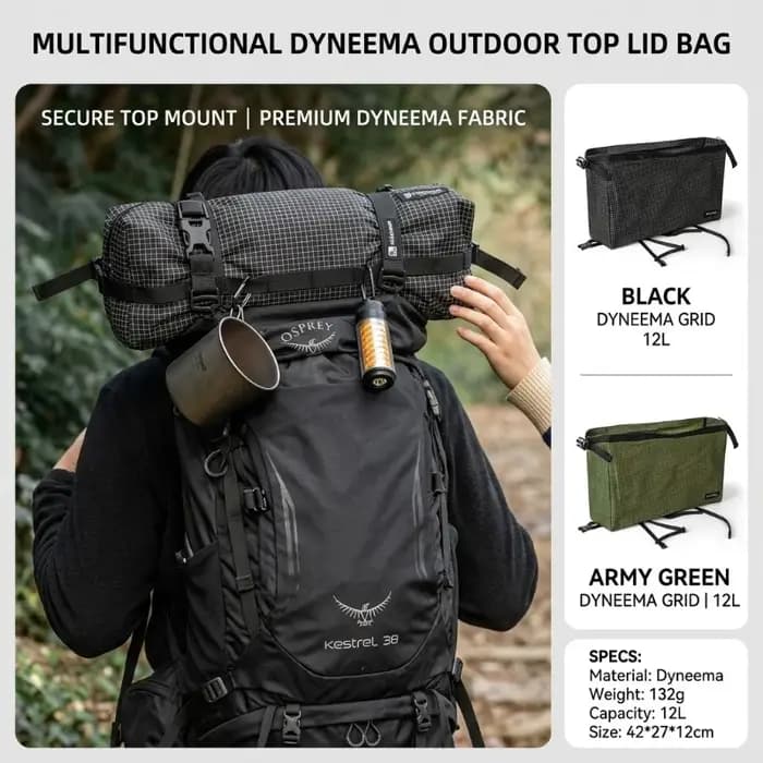 Sac à dos de randonnée extérieur 12L en Dyneema