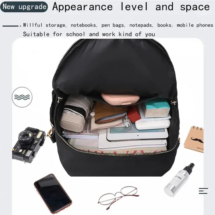 Sac à dos en tissu nylon pour femmes, nouvelle mode, sac de voyage