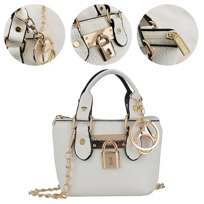 Sac carré tendance pour femme avec fermoir