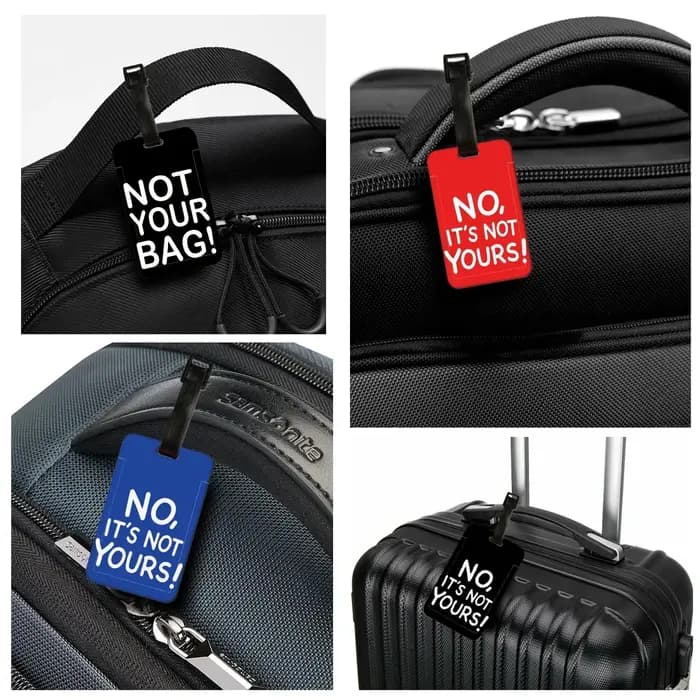 Étiquette de bagage « non