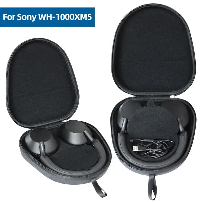 Étui de transport rigide pour écouteurs Sony WH1000XM5, sac de rangement Portable, étui de protection de voyage anti-rayures pour écouteurs WH-1000XM5