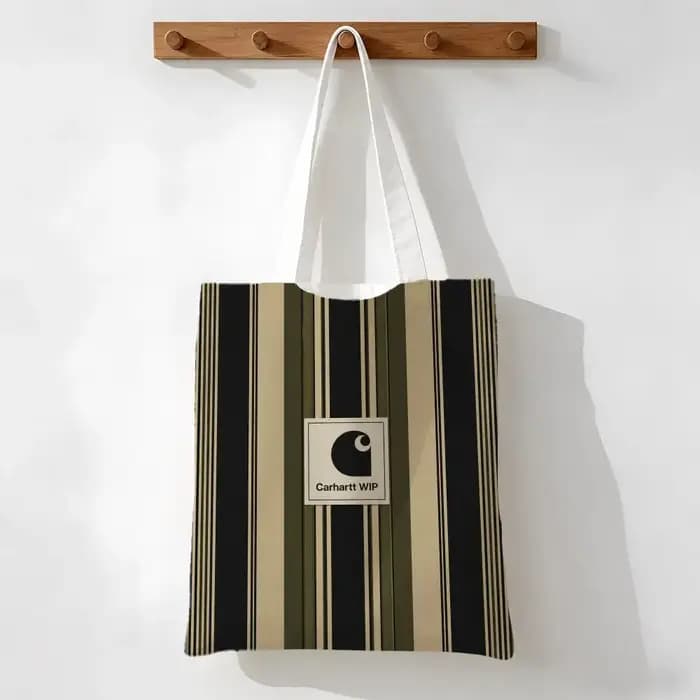 Sacs de rangement WIP Brand-Carhartt WIPS, sacs de rangement pliables en toile, sac fourre-tout réutilisable, sac de shopping tendance pour femmes