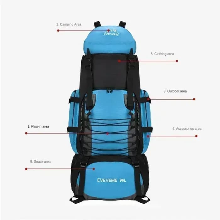 Sac à dos de voyage de grande capacité pour hommes et femmes