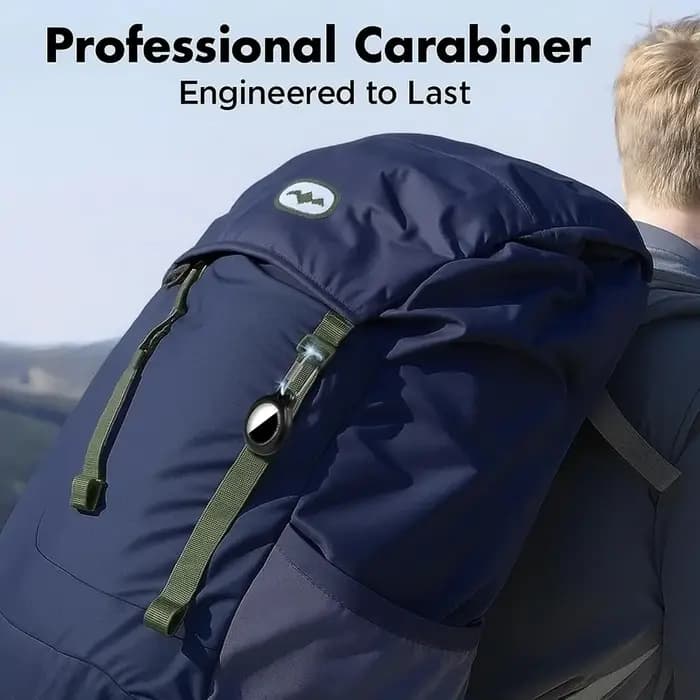 Support Eayburst pour AirTag Apple – Étui antichoc anti-perte avec porte-clés sécurisé et mousqueton – Accessoires