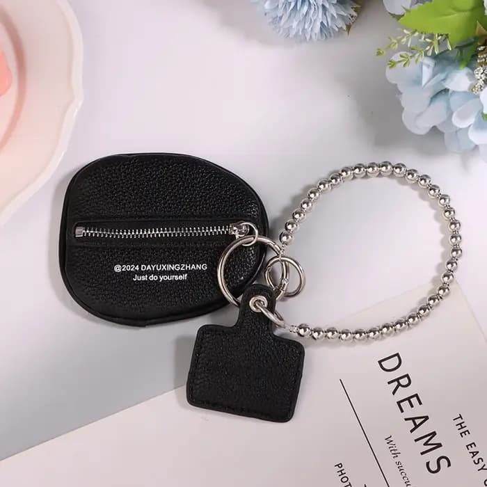 Accessoires de sac tendance en cuir PU noir texturé