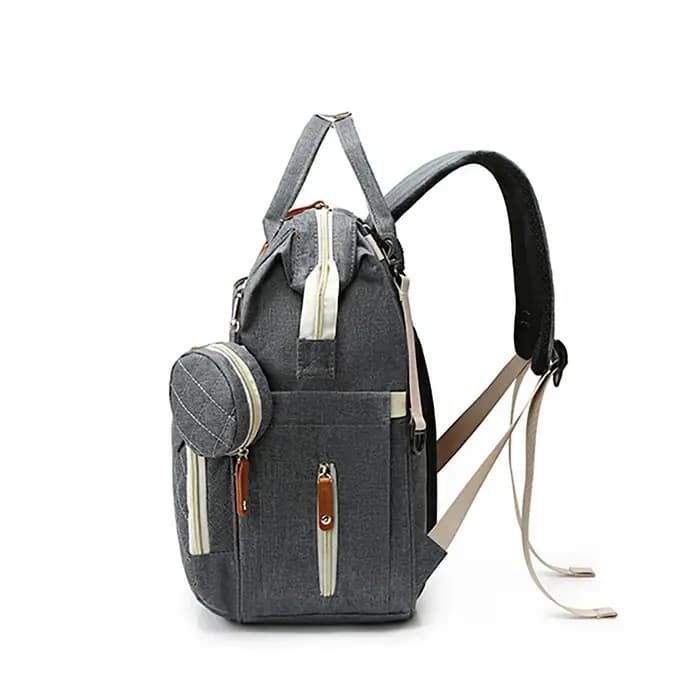 Sac à dos matelassé à la mode pour maman de grande capacité ; Sac à dos momie multifonctionnel pour voyager