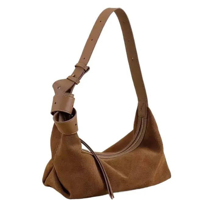 Sac à main en cuir de daim souple au toucher pour femme