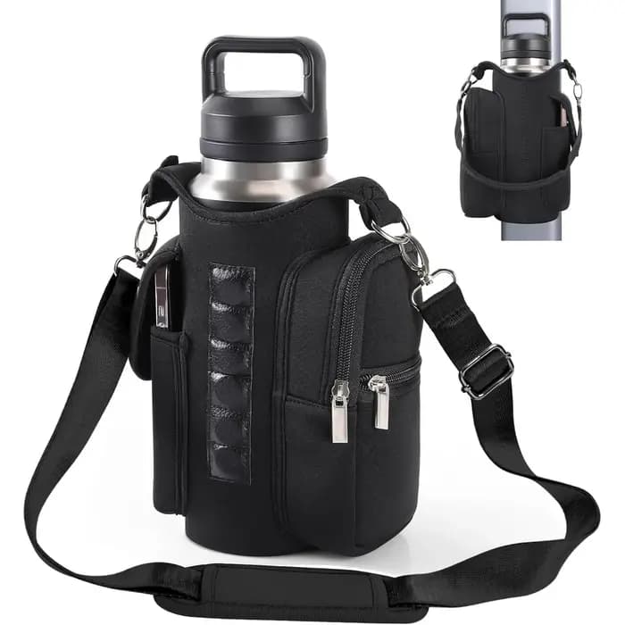 Sac de sport magnétique porte-bouteille d'eau avec bandoulière réglable, aimants de 40oz, sac de spo