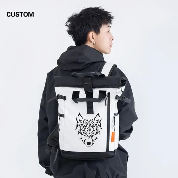 Sac à dos d'ordinateur étanche avec logo personnalisé