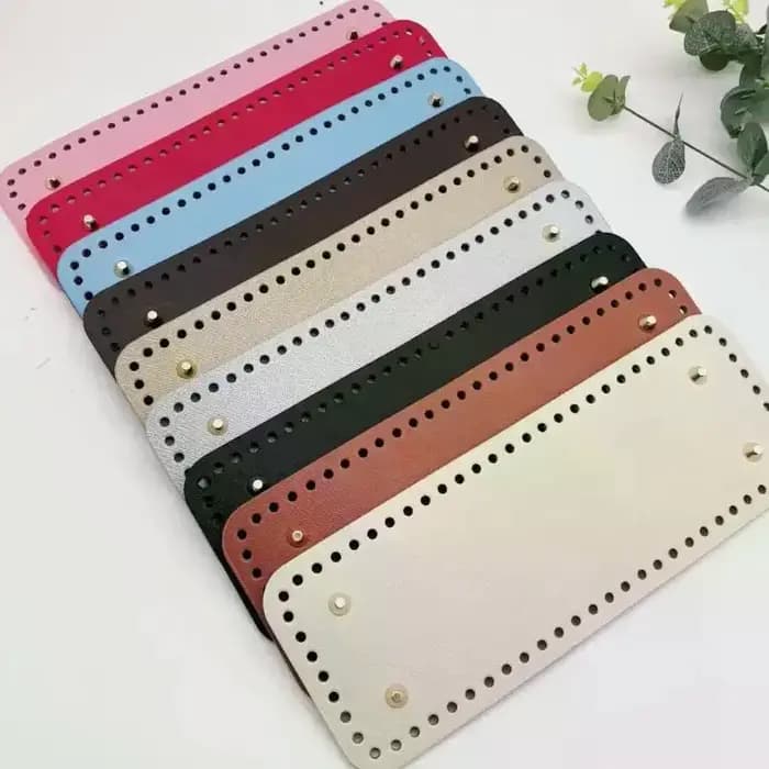 Base rectangulaire en cuir PU 28*10cm pour sacs faits main DIY – Accessoires pour la confection