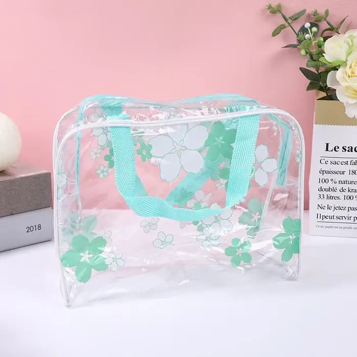 Sac de voyage transparent en PVC pour maquillage