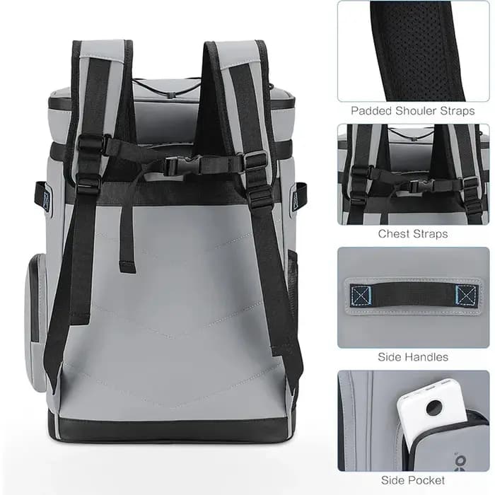 Sac à dos isotherme imperméable de 30L pour hommes et femmes