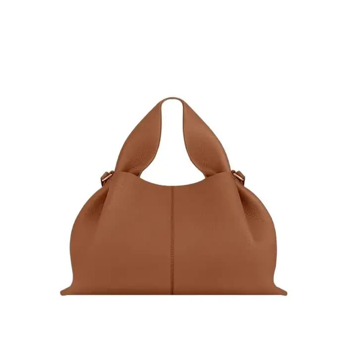 Sacs à boulettes en cuir de luxe pour femmes, sac à bandoulière polyvalent de couleur unie pour Shop