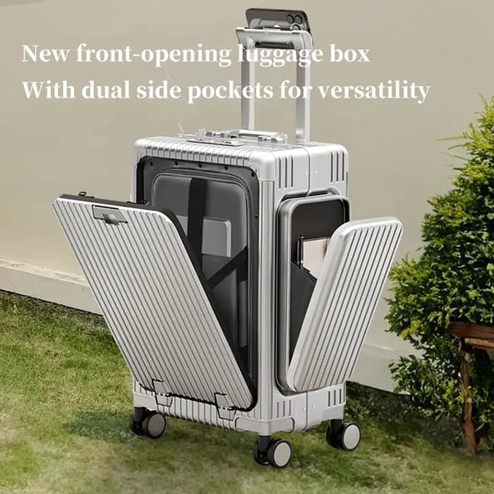 Valise multifonctionnelle à ouverture frontale à trois ouvertures