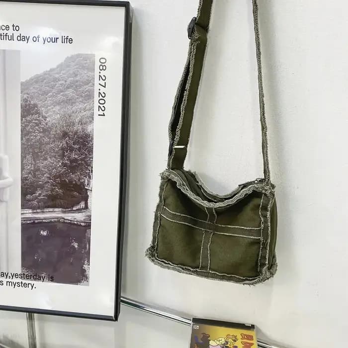 Sac en toile vintage pour homme