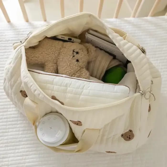 Sac maman grande capacité – Sac à couches multifonctionnel et fourre-tout de voyage pour femmes