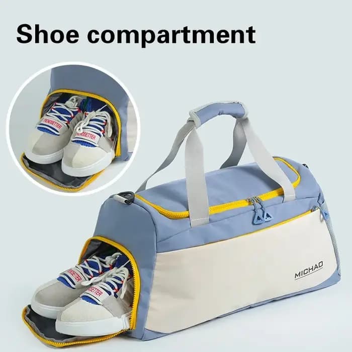 Grand sac de sport pour hommes et femmes avec compartiment humide/sec - Sac