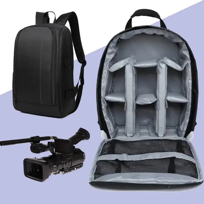 Sac à dos multifonctionnel pour appareil photo d'extérieur
