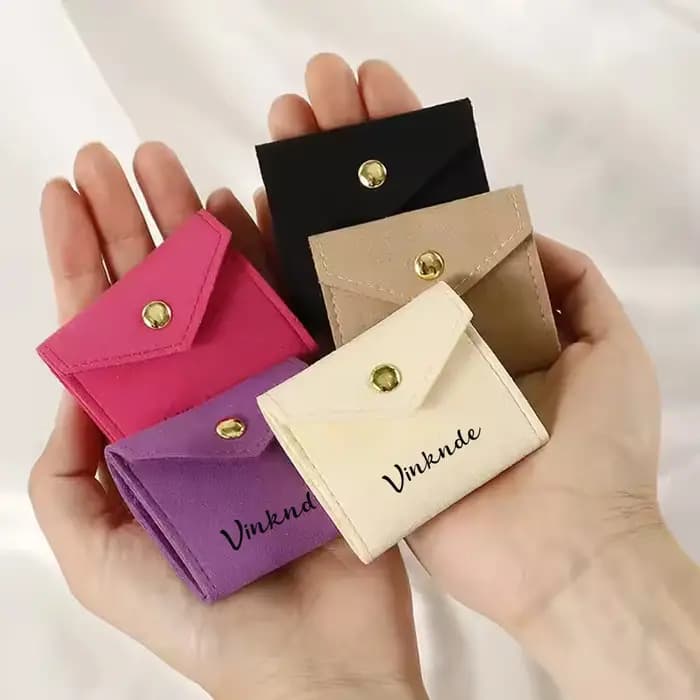 Sacs de rangement personnalisés en microfibre pour bijoux
