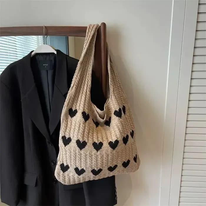 Nouveau sac cabas de plage décontracté en paille tressée fait main