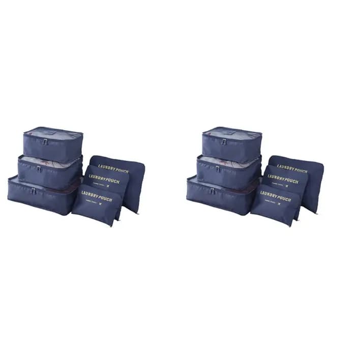 Ensemble de sacs de rangement de voyage A36T-12PCS pour vêtements