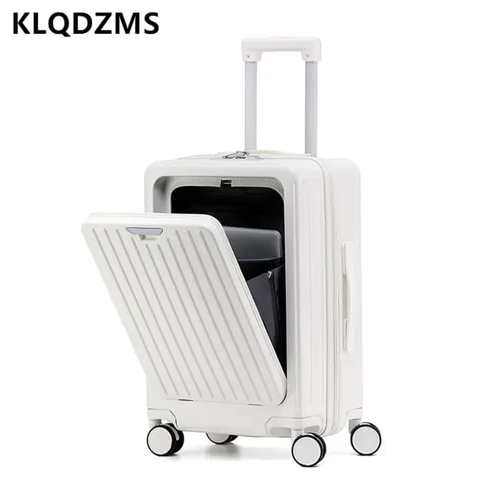 KLQDZMS bagage pour ordinateur portable 20 "22" 24 "26 pouces ouverture frontale ABS + boîtier d'embarquement pour PC